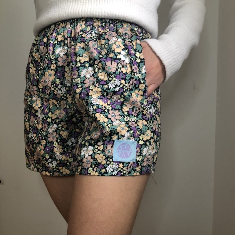 short fleurs upcyclé